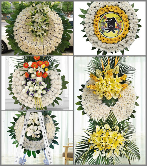 广东梅州市五华县安流镇学园村花圈速递